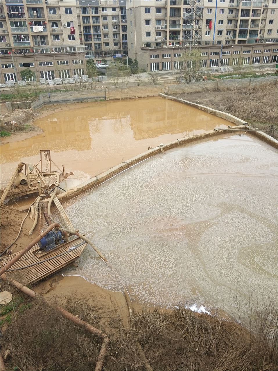 古城沉淀池淤泥清理-厂区废水池淤泥清淤